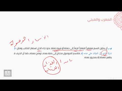 النحو العربي | 3-3 | تابع أسباب البناء في الأسماء