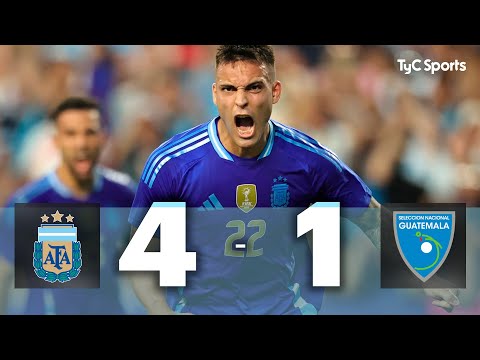 Argentina 4-1 Guatemala | Amistoso Internacional 2024