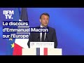 Faire de l'Europe un leader mondial le discours d'Emmanuel Macron ? la Sorbonne