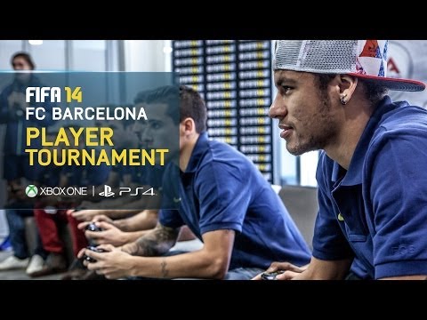 Jugadores del F.C. Barcelona se enfrentan en un torneo de FIFA 14 Jugadores del F.C. Barcelona se enfrentan en un torneo de FIFA 14