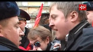 Протест против марша нацистов:нападение полиции