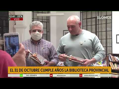 Homenajearán a Antonio Serrano por los 46 años de la Biblioteca Provincial