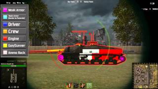 World Of Tanks T28 Weak Spots Youtube