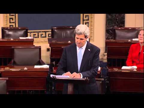 Kerry Bids Emotional Farewell to Senate  1/30/13