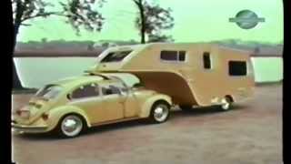 VW Bug Gooseneck Trailer FOUND.  Forgotten Volkswagen Camper.  1 of a kind VW accessory.