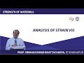 Lecture - 14 Analysis of Strain - VIII