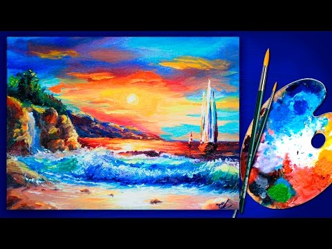 Рисуем акварелью рассвет Рисуем акварелью рассвет