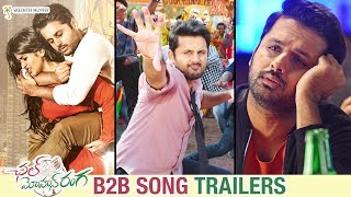 Chal Mohan Ranga B2B Song Trailers | Nithiin | Megha Akash | Thaman S | Pawan Kalyan | Trivikram
