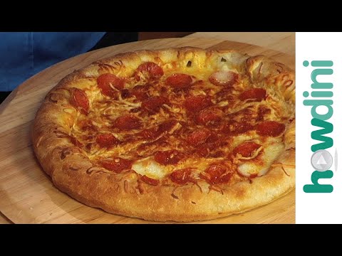 Pizza recipe - How to make stuffed crust pizza