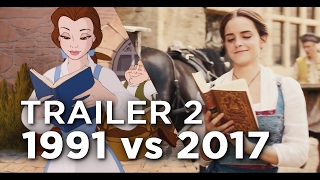 Beauty and the Beast Trailer 2 - 1991 vs 2017 Comparison/Side by Side
