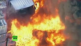 Ядовитый дым от пожара на химзаводе накрыл Мельбурн (05.04.2019 13:35)