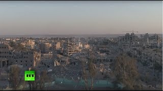 «Унаследовавшая судьбу Дрездена 1945-го»: видеокадры из разбомбленной коалицией США Ракки