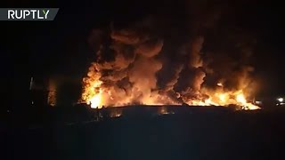 В Ленобласти ликвидирован пожар на складе с горюче-смазочными материалами (16.05.2019 11:36)