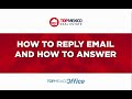 08. How to Reply to a TMCCC email