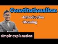 What is Constitutionalism  constitutionalism #law_with_twins #vlog_with_twins #indian_polity