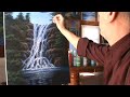 Image Cara Melukis Air Terjun Menggunakan Akrilik Di Atas Kanvas