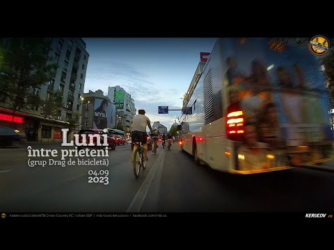 VIDEOCLIP Cu bicicleta prin Bucuresti / Luni, intre prieteni / 4 septembrie 2023 [VIDEO]