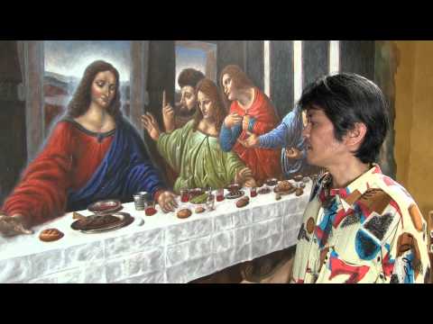 Hikaru has re-created The Last Supper by Leonardo da Vinci.