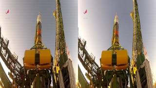 3D-видео. Вывоз РКН "Союз-ФГ" на стартовый стол