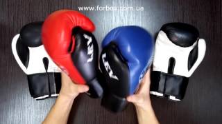 Перчатки для бокса кожа Klass Lev (1308-rdbk, красно-черные)