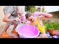 HICE 100KG DE SLIME Y MIS ABUELOS CASI ME PEGAN... acaba mal