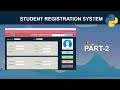 Student Registration System with Database Using Python  GUI Tkinter Project - Part 2[1]