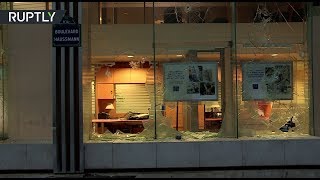 Разграбленные магазины и битые витрины: последствия протестов «жёлтых жилетов» в Париже