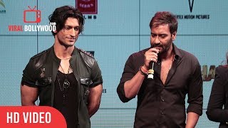 Ajay Devgn Reaction On Woking With Vidyut Jammwal | Baadshaho Official Trailer Launch