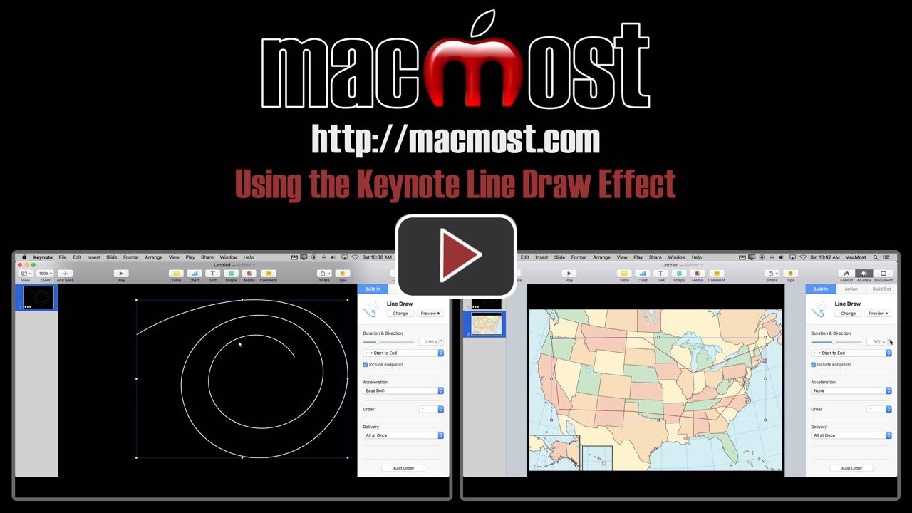 Drawing Lines In Keynote : Using the keynote line draw effect macmost