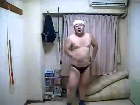 Chubby Asian Man Dancing