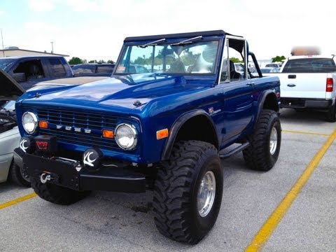 1973 Ford Bronco 4X4 Start Up Rev With Exhaust View 42K 5Digit 