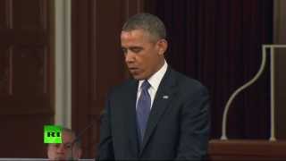 Речь Обамы на поминальной службе по жертвам теракта в Бостоне