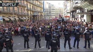В Барселоне в ходе столкновений с полицией пострадали 24 человека