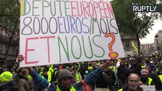 В Париже проходит 25-я акция «жёлтых жилетов» (04.05.2019 20:39)