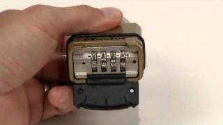 Operating the Master Lock 1548DCM Backpack Combination Lock 