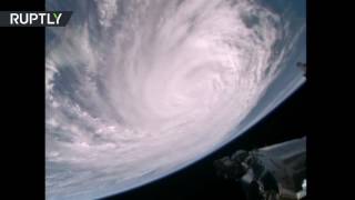 Мощный ураган «Мэтью» с борта МКС
