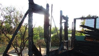 Последствия пожара в хуторе Красном (Волгоградская область)