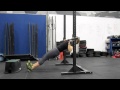 Bodyweight Bar Horizontal rows. a pull up regression 