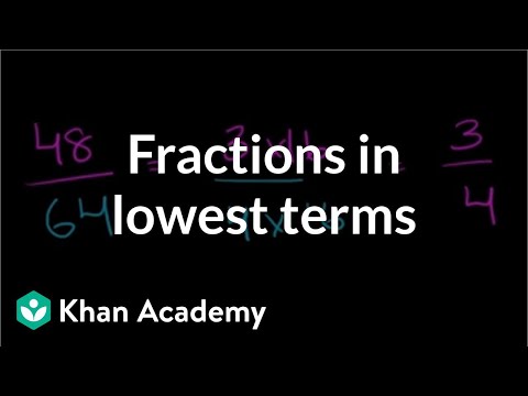 Fractions in lowest terms