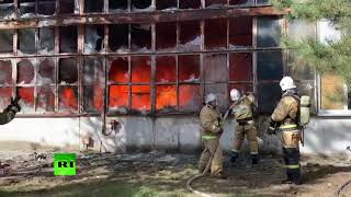 Площадь пожара на заводе пластмасс в Симферополе составила 1 200 кв. м (21.02.2019 05:26)
