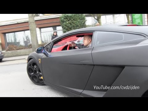Matte Black Lamborghini Gallardo w Pink Interior Great sound