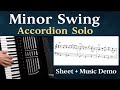 Minor Swing  Accordion Solo + Sheet Music PDF on Patreon