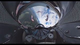 Видео 360: полет в кабине МиГ-29 в составе легендарных «Стрижей»