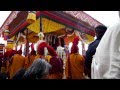 Dungse Thinley Norbu Rinpoche's Kudung arrives at the Purkhang