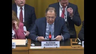 Sergey Lavrov at Disarmament Conference | Выступление С.В.Лаврова на Конференции по разоружению