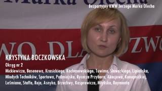 Krystyna Boczkowska - Okręg nr 2Krystyna Boczkowska - Okręg nr 2