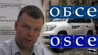 Миссия ОБСЕ о ситуации на Донбассе. Александер Хаг OSCE