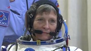 Первая тренировка экипажа ТПК "Союз МС-03"