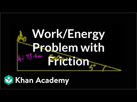 Work/Energy problem with Friction