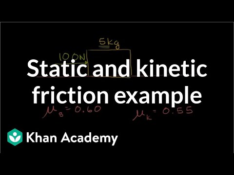 Static and Kinetic Friction Example
